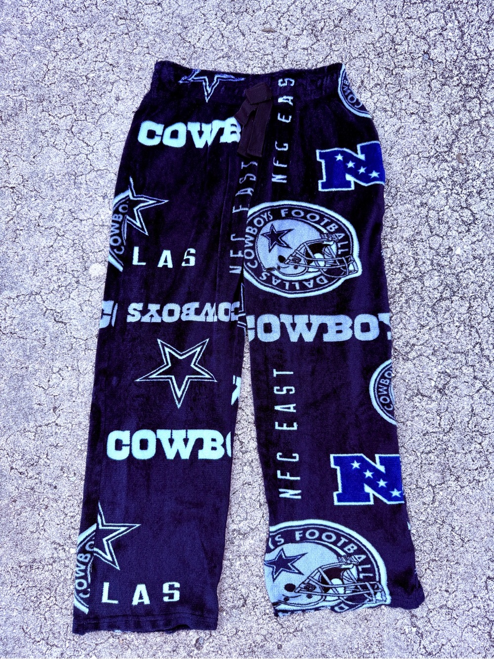 NFL Ultra Game Dallas Cowboys Fleece Pajama Lounge Pants Adult Medium M